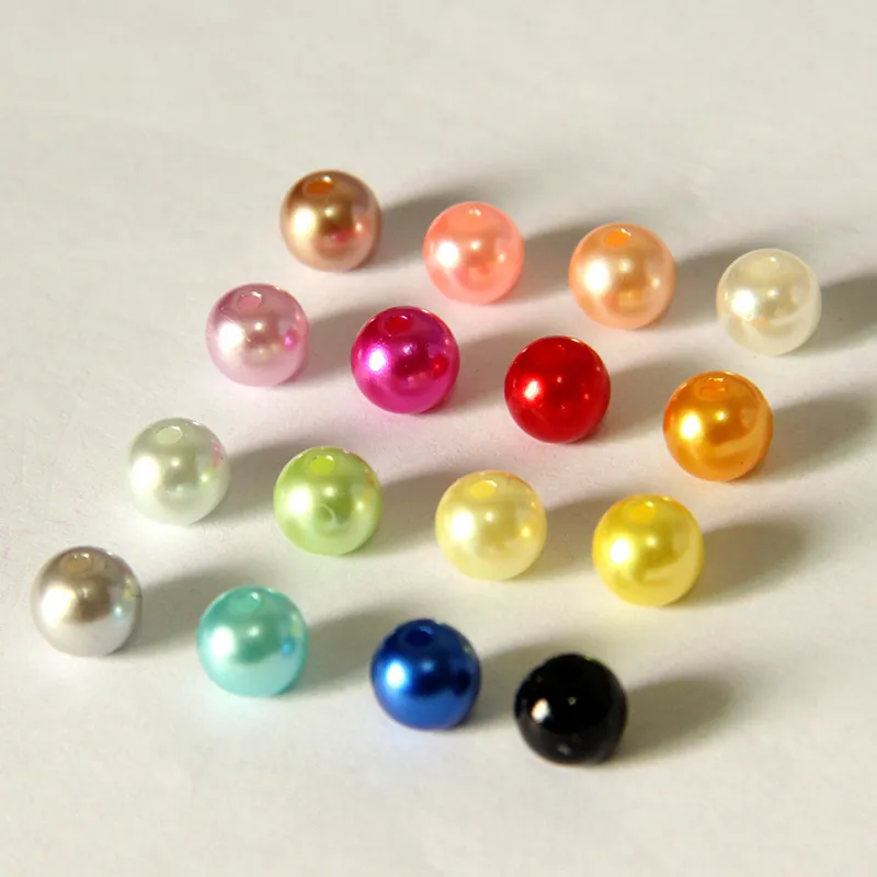 Wholesale Mixed Color Imitation Pearl Glass Pearl Beads 4mm To